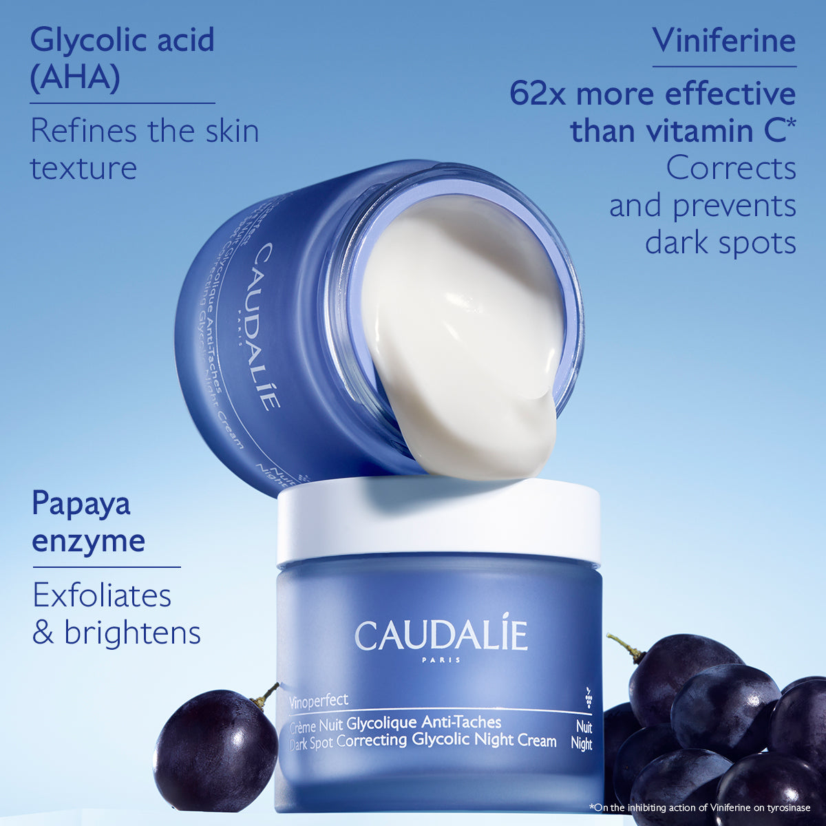 Caudalie Vinoperfect Dark Spot Correcting Glycolic Night Cream Refill