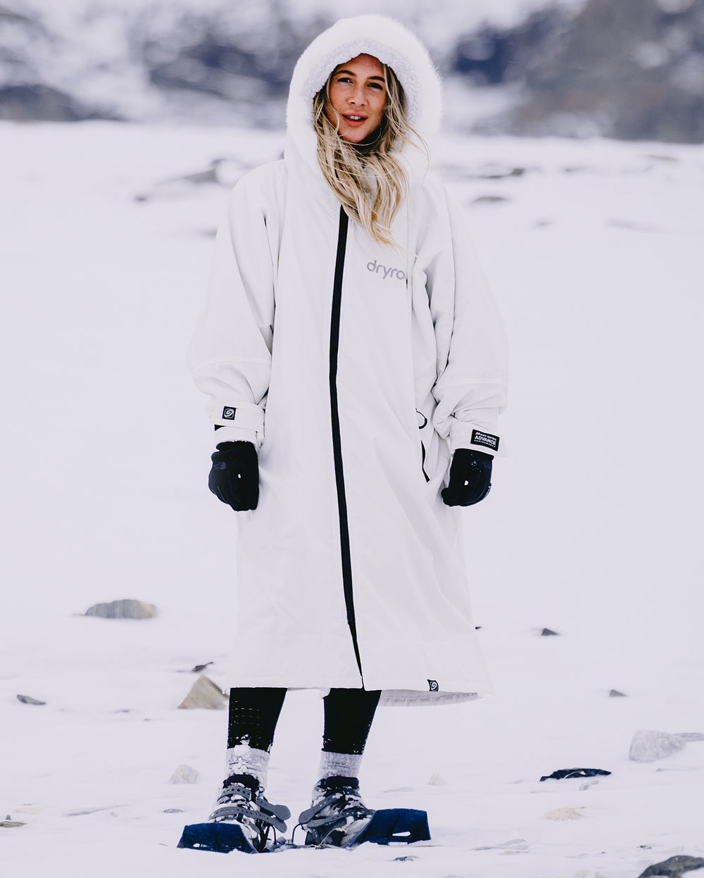 dryrobe Long Sleeve Alpine Range - White