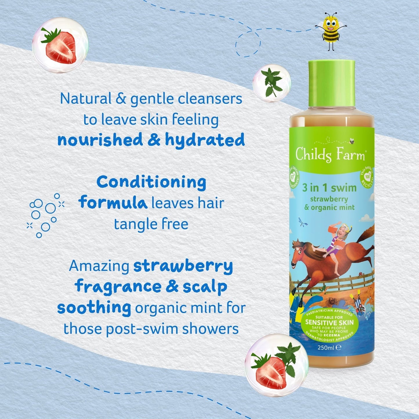 Childs Farm 3-in-1 Swim - Strawberry & Organic Mint