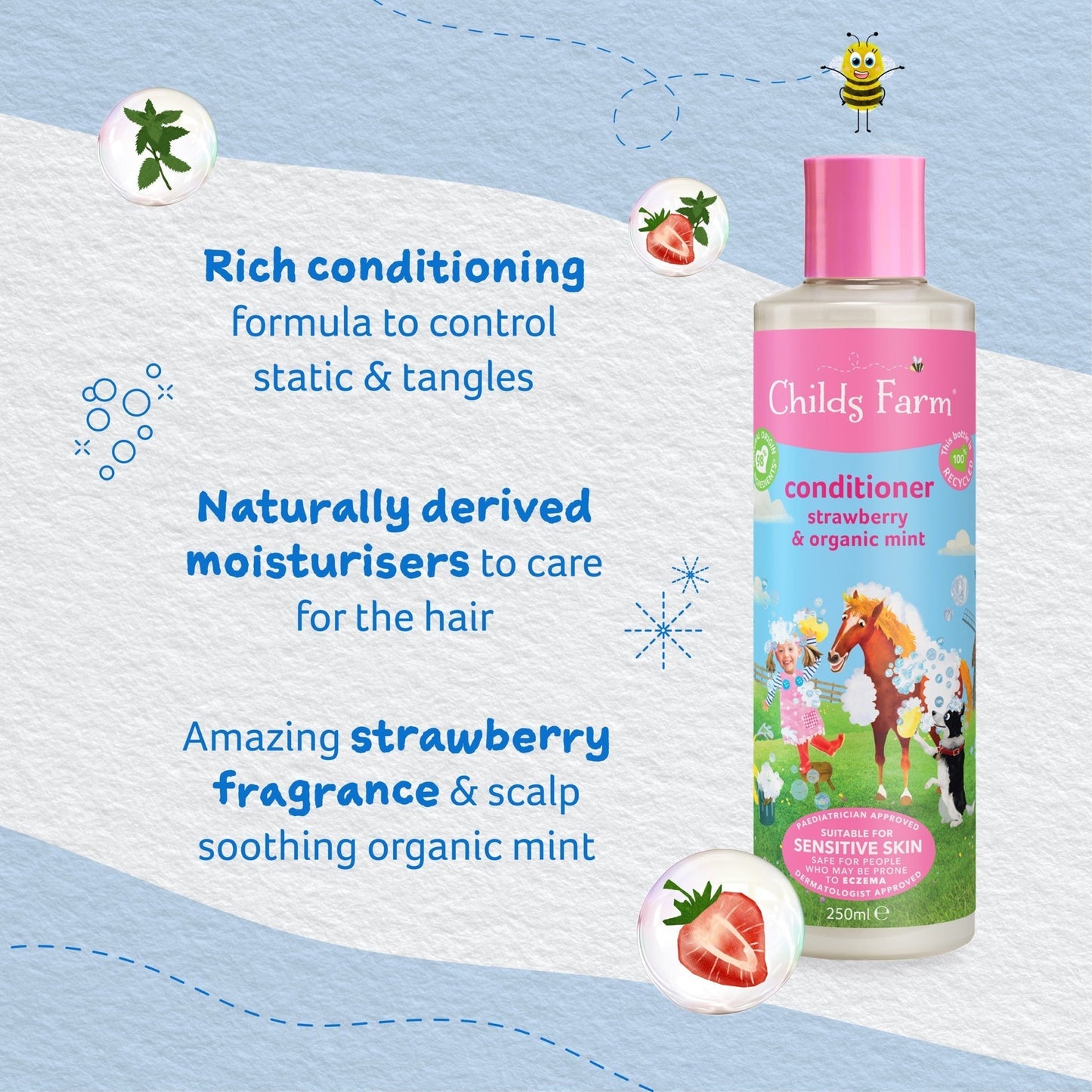 Childs Farm Conditioner - Strawberry & Organic Mint