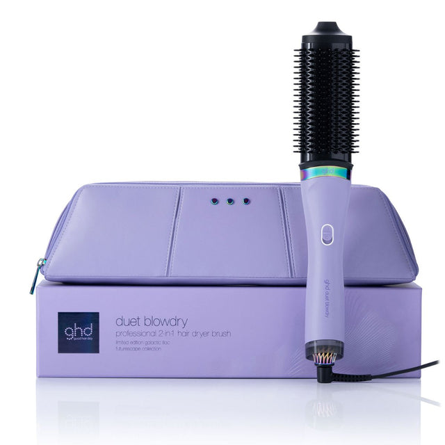 Ghd Duet Blowdry Hair Dryer Brush in Galactic Lilac - Limited Edition