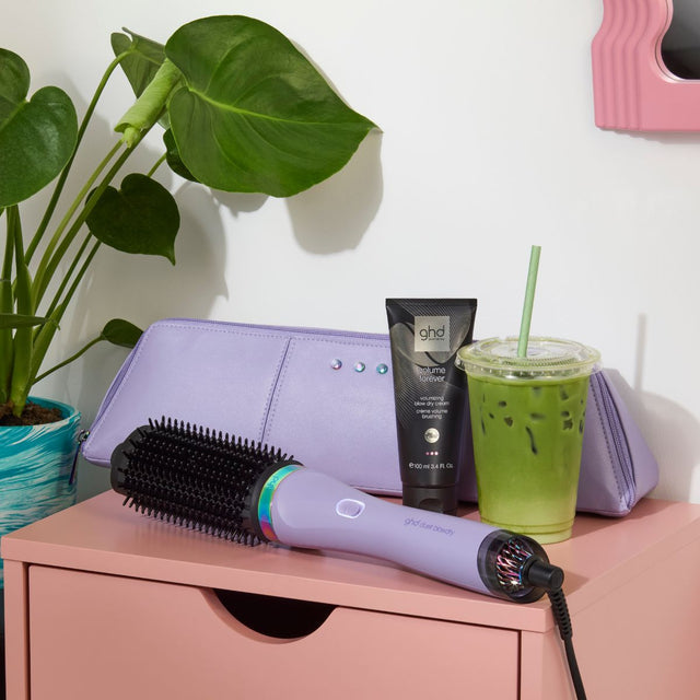 Ghd Duet Blowdry Hair Dryer Brush in Galactic Lilac - Limited Edition