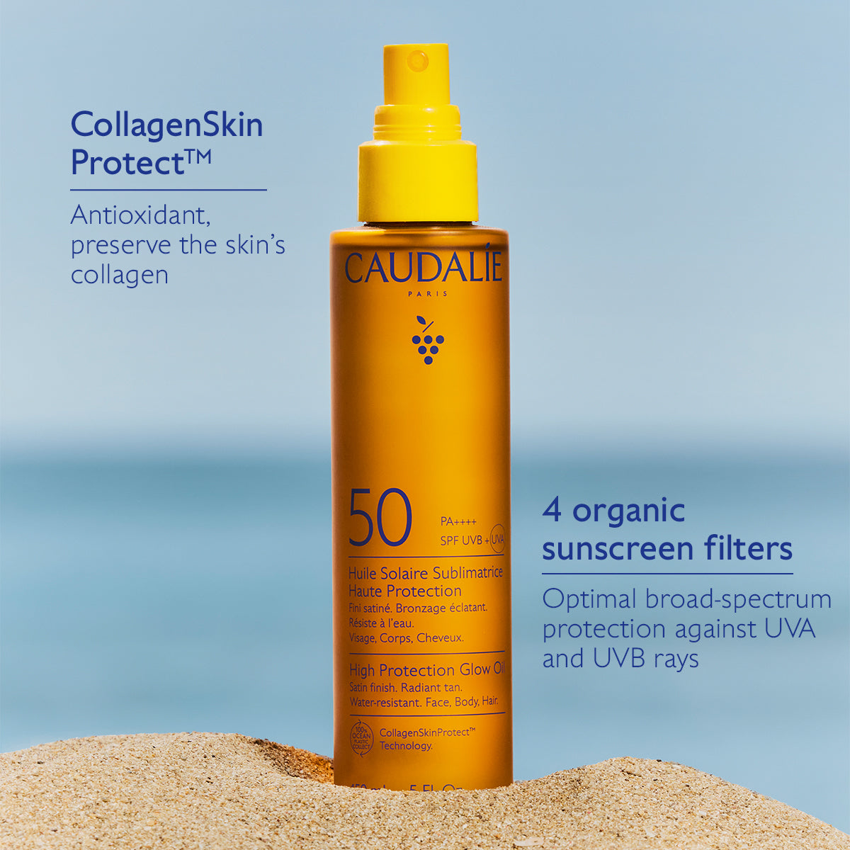Caudalie High Protection Glow Oil SPF50 - 150ml