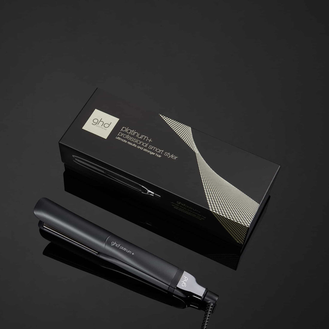 GHD Platinum+ Hair Straightener In Black