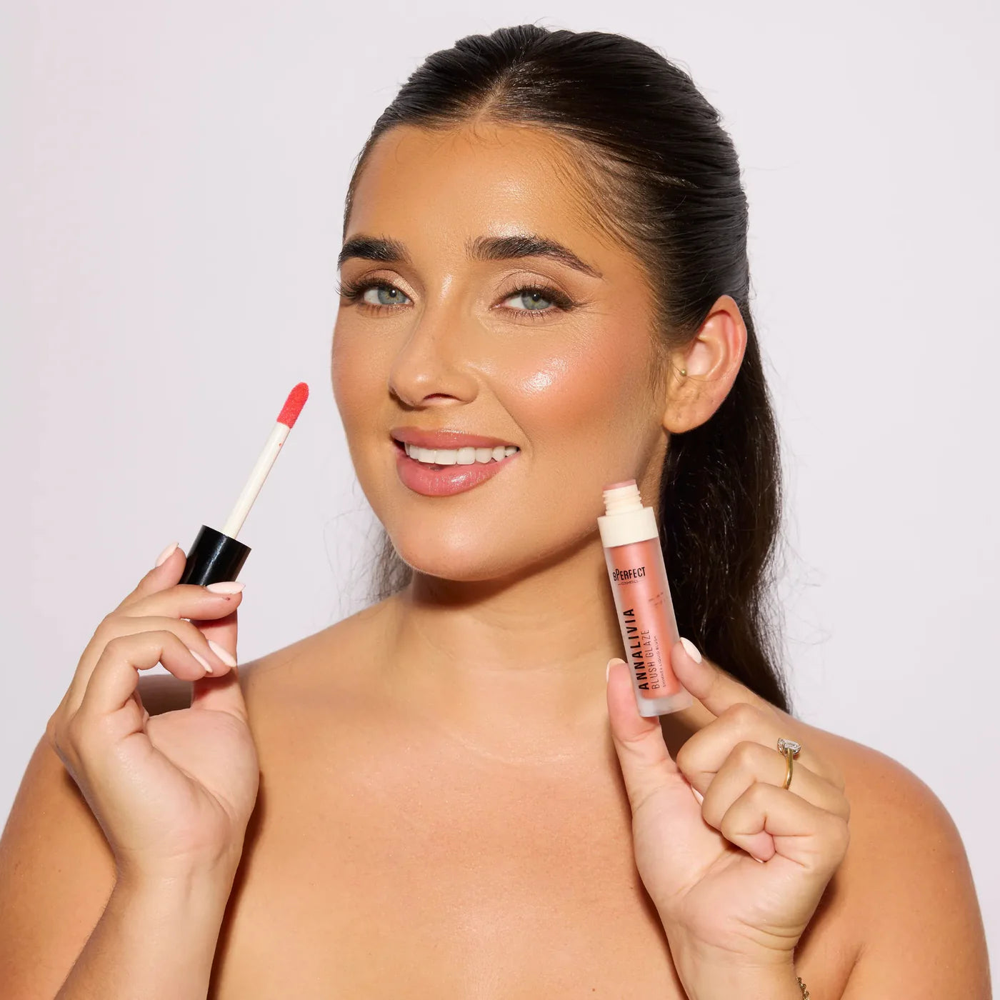 BPerfect x Annalivia - Blush Glaze - Shimmer Liquid Blush