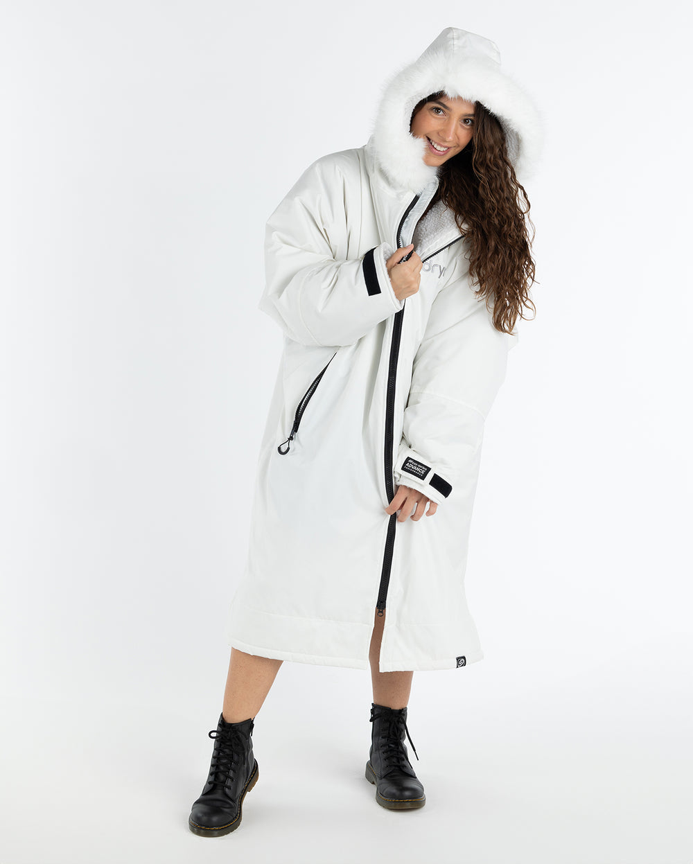 dryrobe Long Sleeve Alpine Range - White
