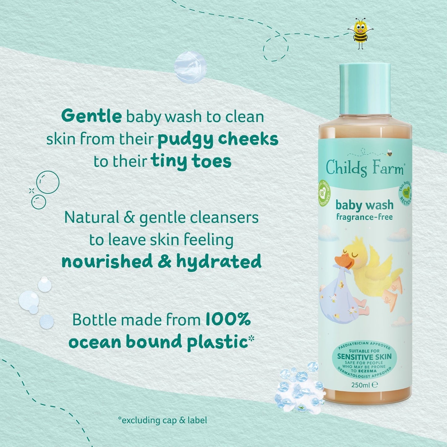 Childs Farm Baby Wash - Fragrance Free